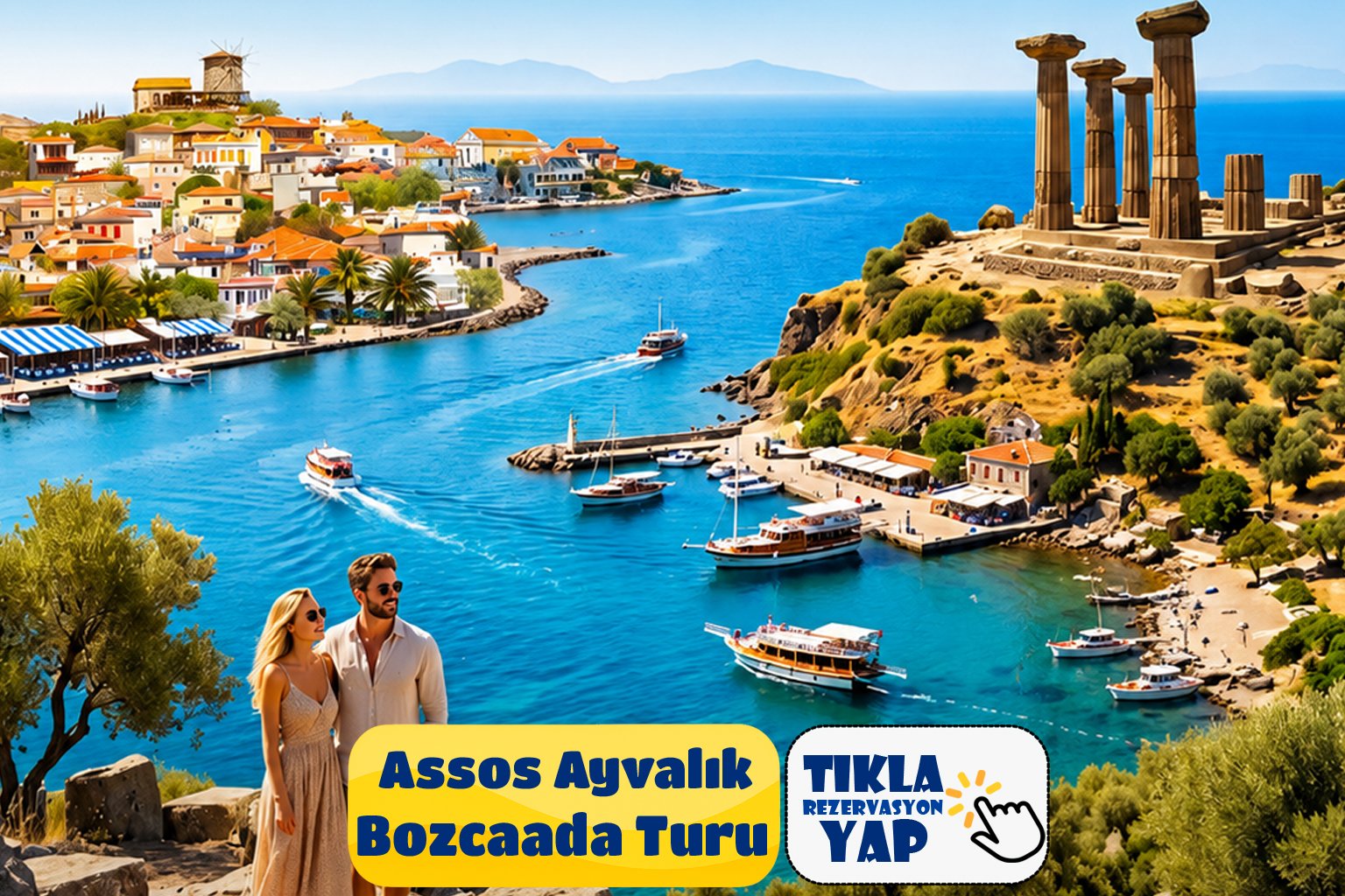 Asos Bozcaada Ayvalık Cunda Adası Turu - 1 Gece 2 Gündüz