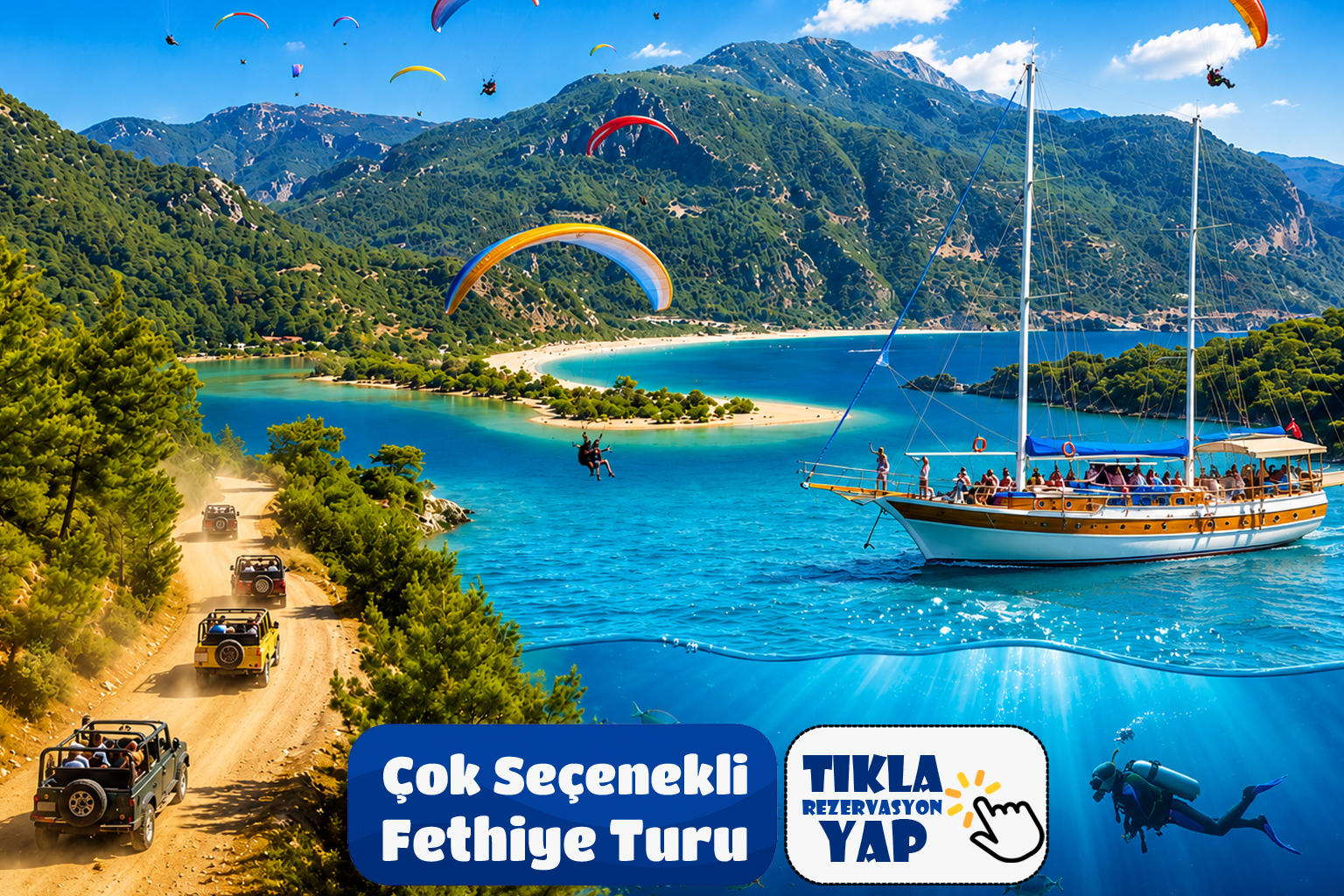 Çok Seçenekli Fethiye Turu