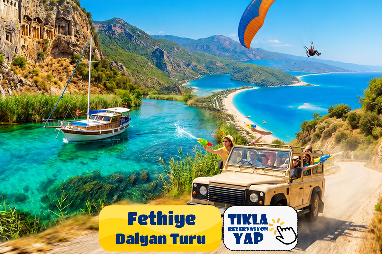 Fethiye Dalyan Turu - 1 Gece 2 Gündüz