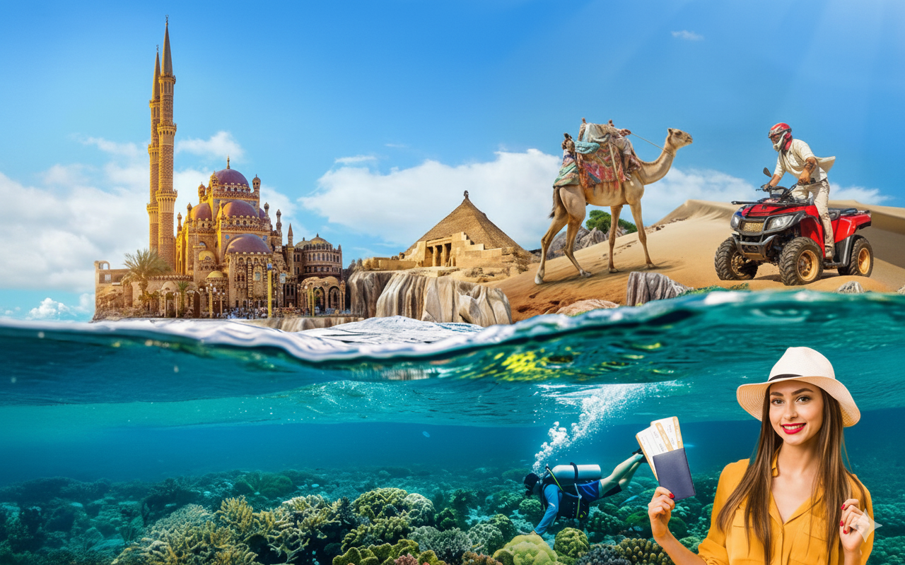 Promosyon Sharm El Sheikh Turu Ajet ile 4 Gece Transfer Saatine Kadar Otel Kullanımlı